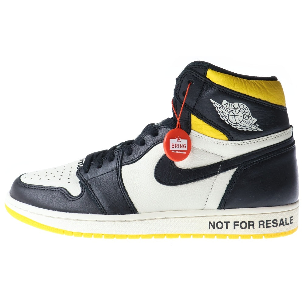NIKE(ナイキ) AIR JORDAN 1 RETRO HIGH VARSITY MAIZE エアジョーダン1 ノットフォーリセール ハイカットスニーカー イエロー/ホワイト US11/29cm 861428-107