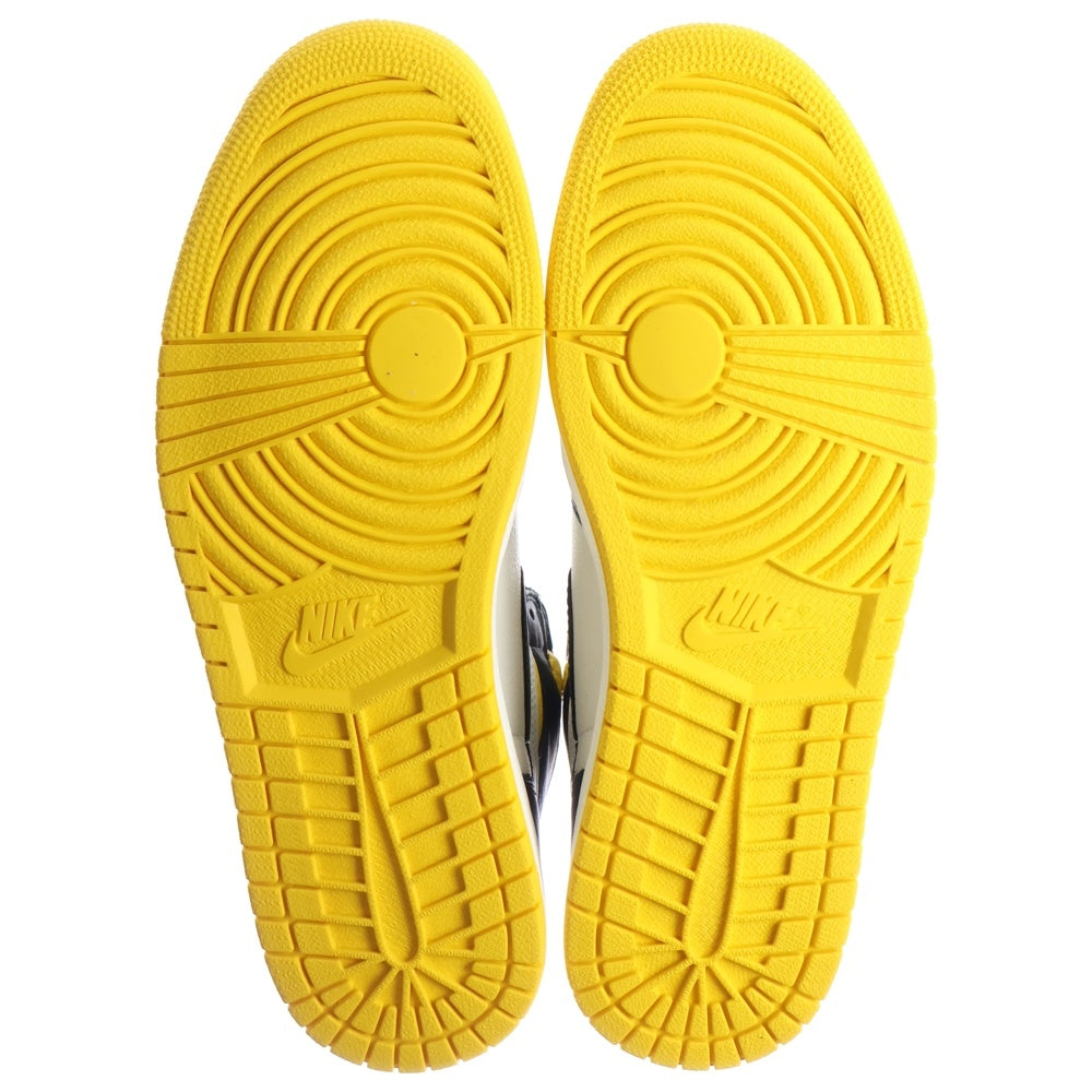 NIKE(ナイキ) AIR JORDAN 1 RETRO HIGH VARSITY MAIZE エアジョーダン1 ノットフォーリセール ハイカットスニーカー イエロー/ホワイト US11/29cm 861428-107