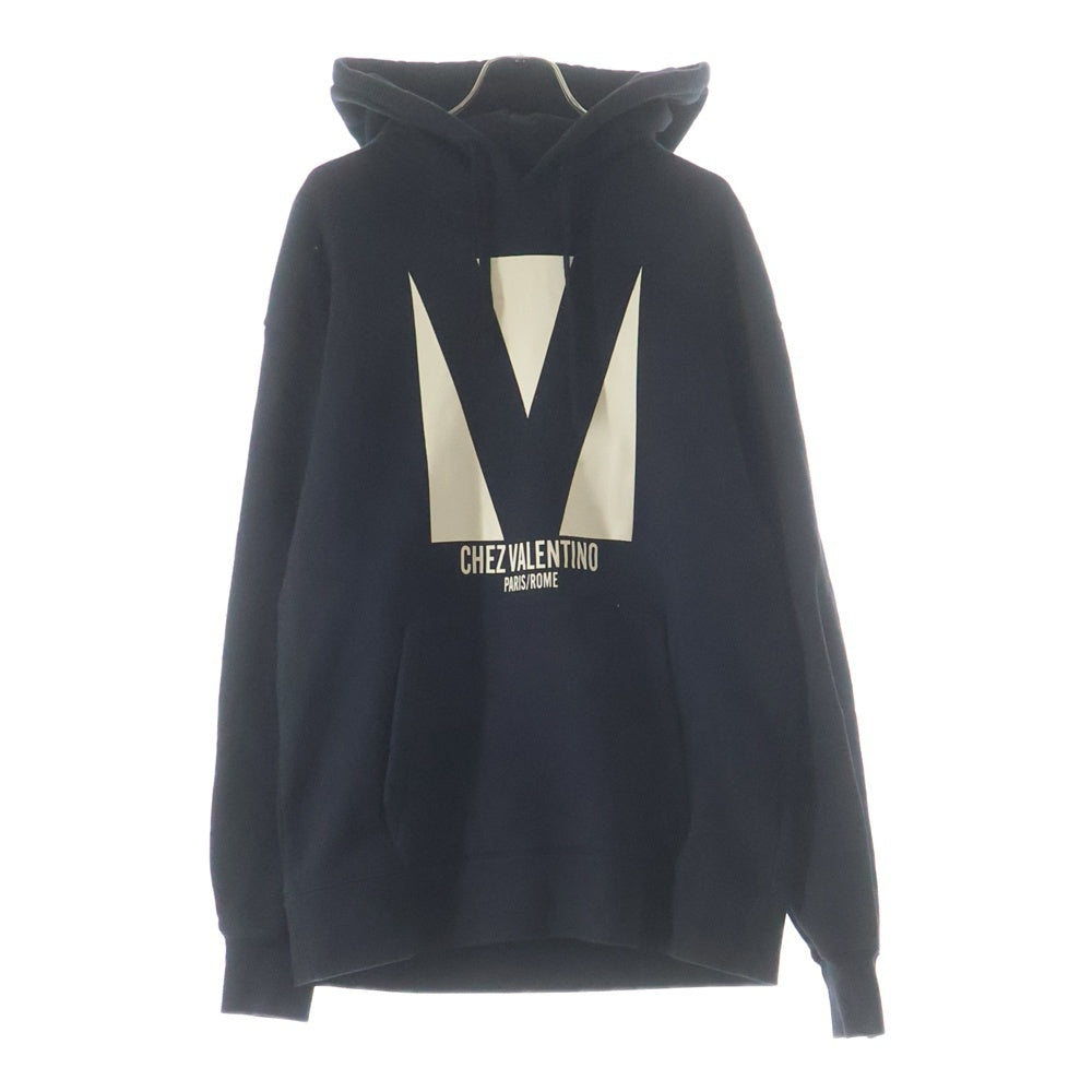 VALENTINO(ヴァレンティノ) 25AW フロントプリント プルオーバーパーカー ブラック 6V3MF28NAQA