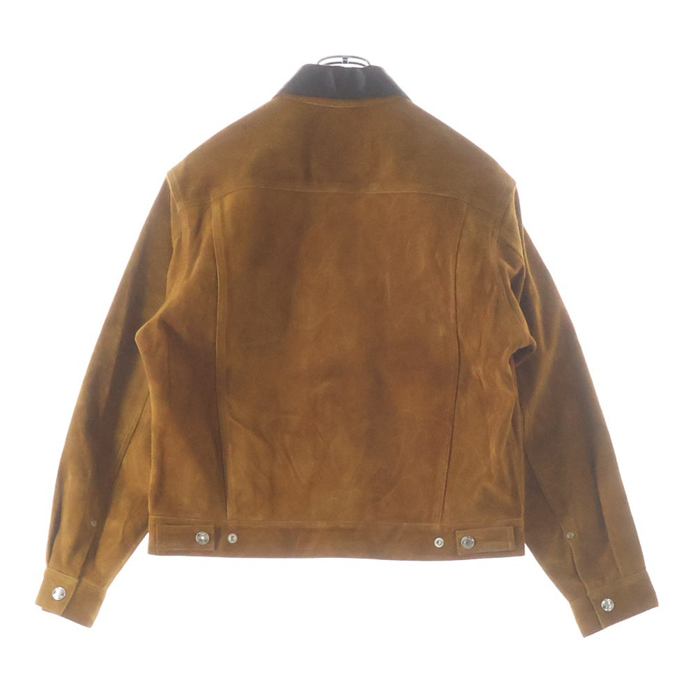 The Letters(ザレターズ) 25SS TRUCKER JACKET HORSE SUEDE トラッカージャケット ホーススエード ブラウン LSBE-LJ0002