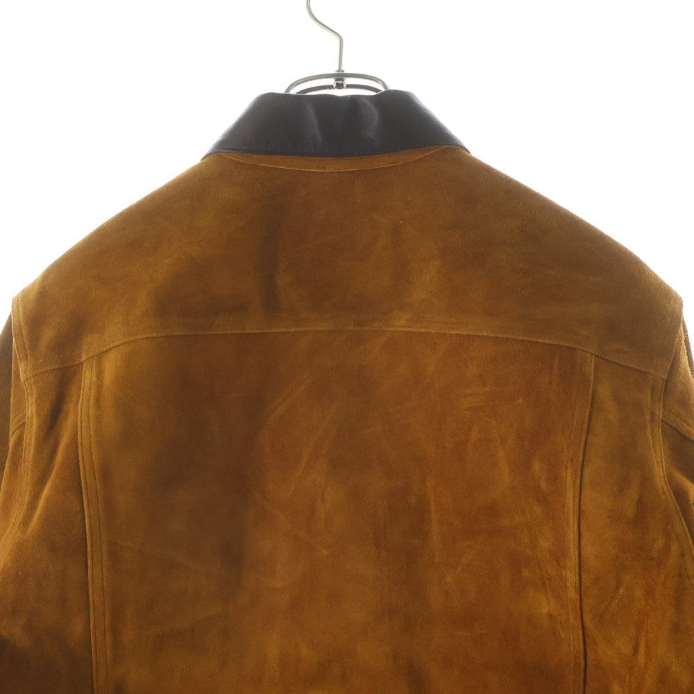 The Letters(ザレターズ) 25SS TRUCKER JACKET HORSE SUEDE トラッカージャケット ホーススエード ブラウン LSBE-LJ0002