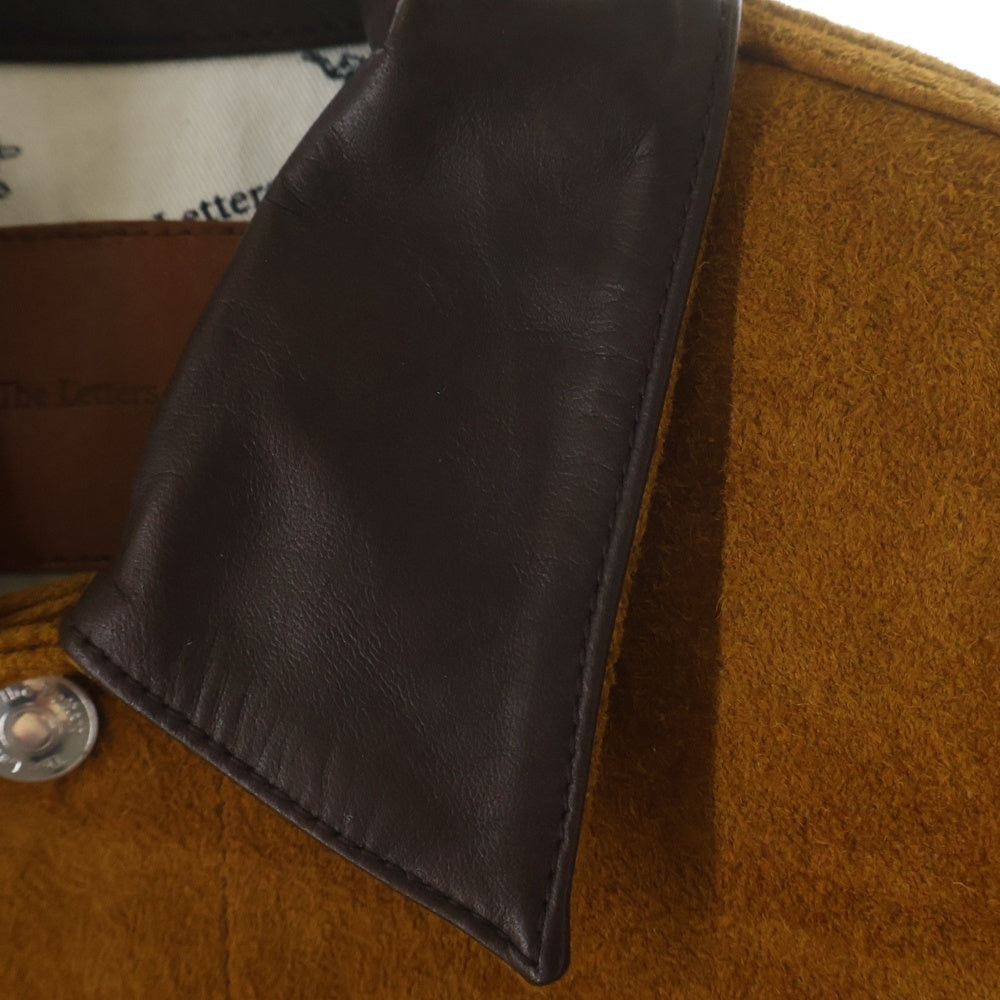 The Letters(ザレターズ) 25SS TRUCKER JACKET HORSE SUEDE トラッカージャケット ホーススエード ブラウン LSBE-LJ0002