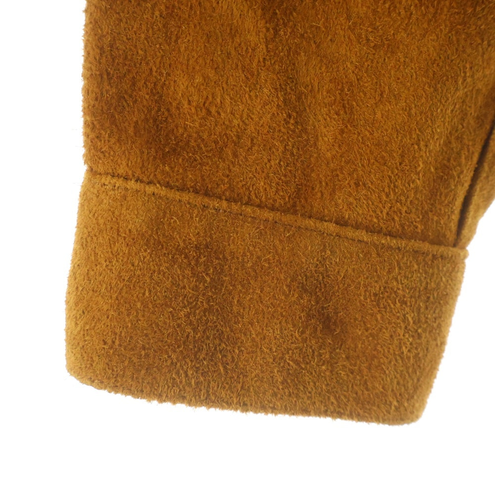 The Letters(ザレターズ) 25SS TRUCKER JACKET HORSE SUEDE トラッカージャケット ホーススエード ブラウン LSBE-LJ0002