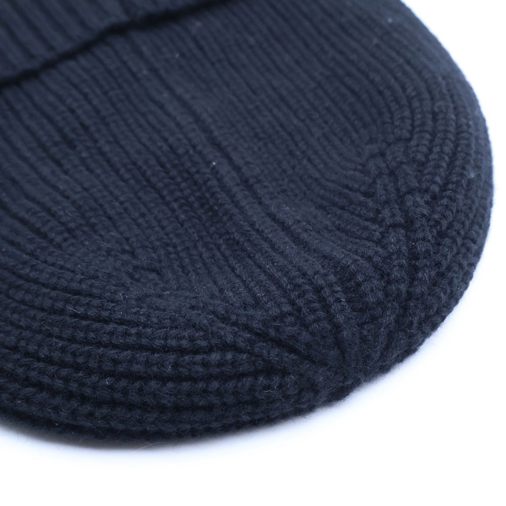 AMIRI(アミリ) ロゴ刺繍 ニット帽 ビーニー ブラック