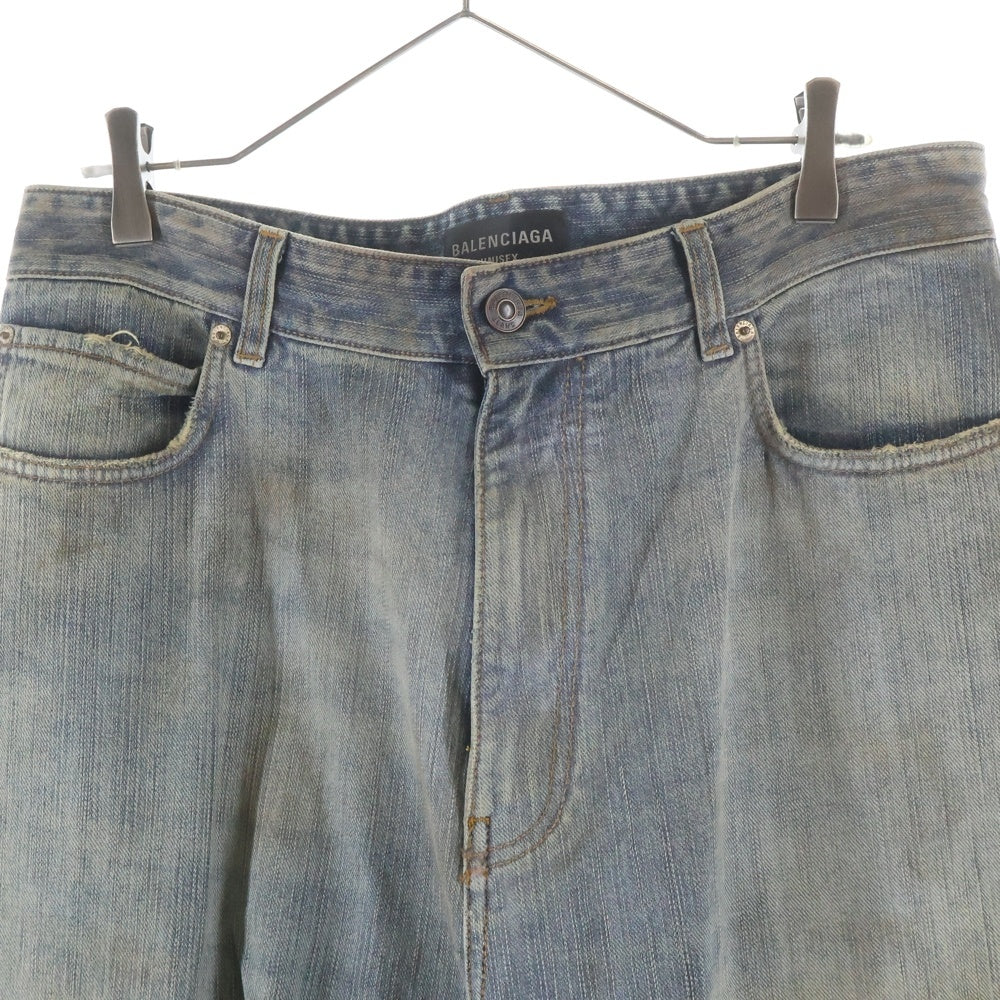 BALENCIAGA(バレンシアガ) 24AW TATTOO BUGGY JEANS タトゥー バギー ジーンズ デニムパンツ インディゴ 809360 TRW77