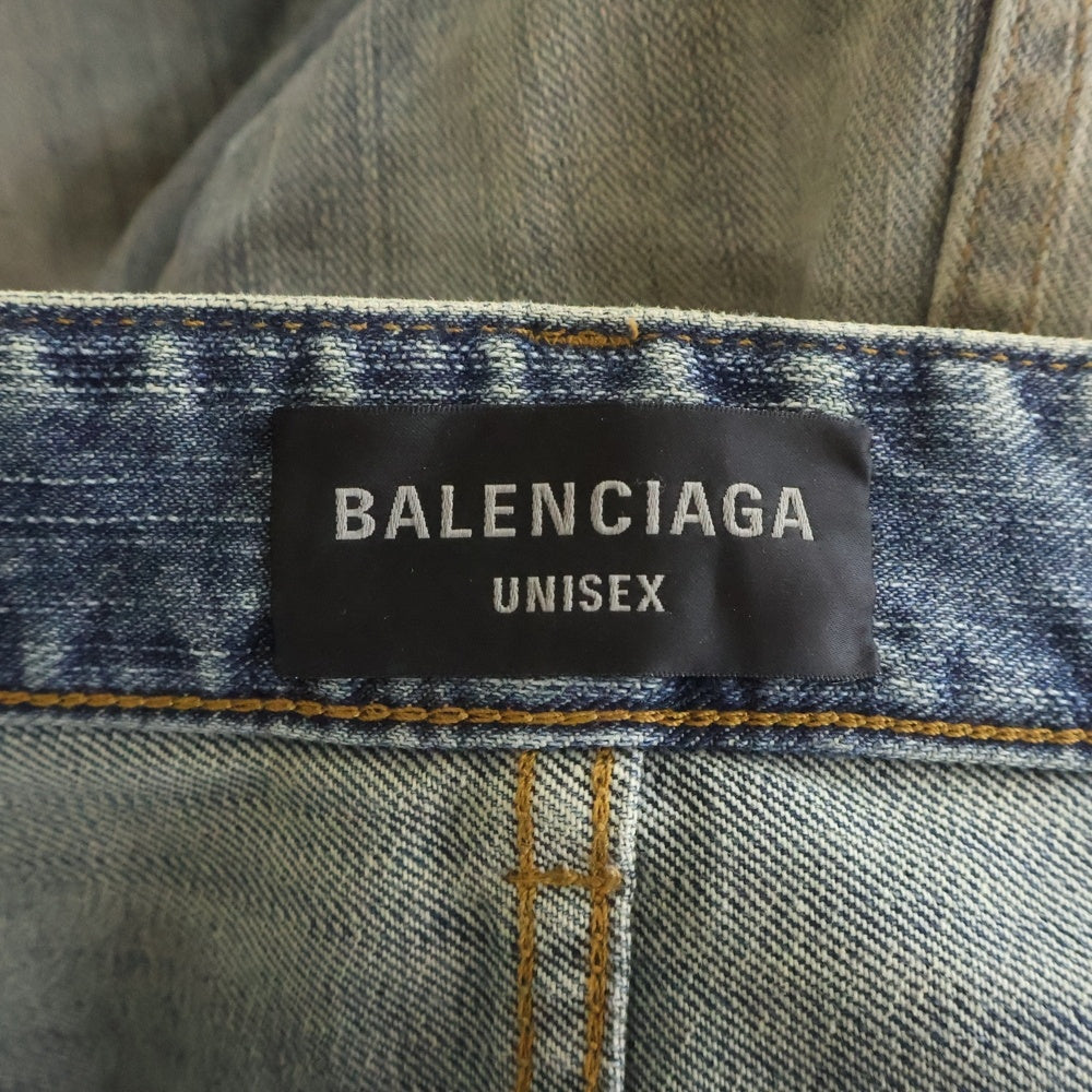 BALENCIAGA(バレンシアガ) 24AW TATTOO BUGGY JEANS タトゥー バギー ジーンズ デニムパンツ インディゴ 809360 TRW77