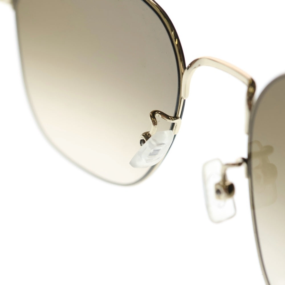 SAINT LAURENT PARIS(サンローランパリ) アジアンフィット スクエアフレーム サングラス ブラウン SL388/K