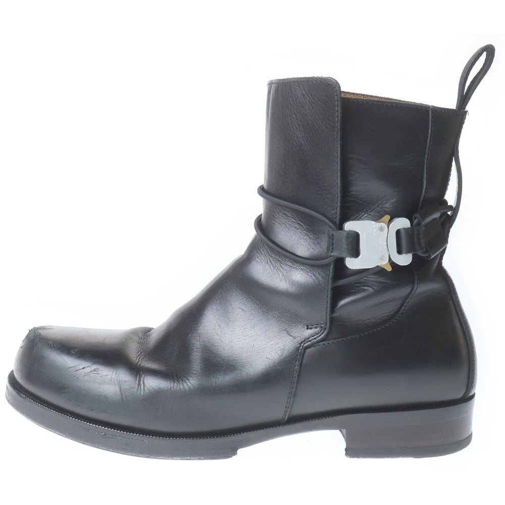 1017 ALYX 9SM(アリクス) Chelsea buckle boots ストラップアンクル レザー ブーツ ブラック