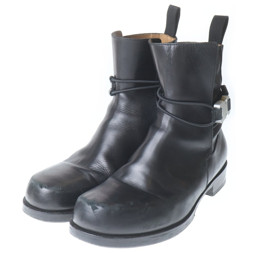 1017 ALYX 9SM(アリクス) Chelsea buckle boots ストラップアンクル レザー ブーツ ブラック