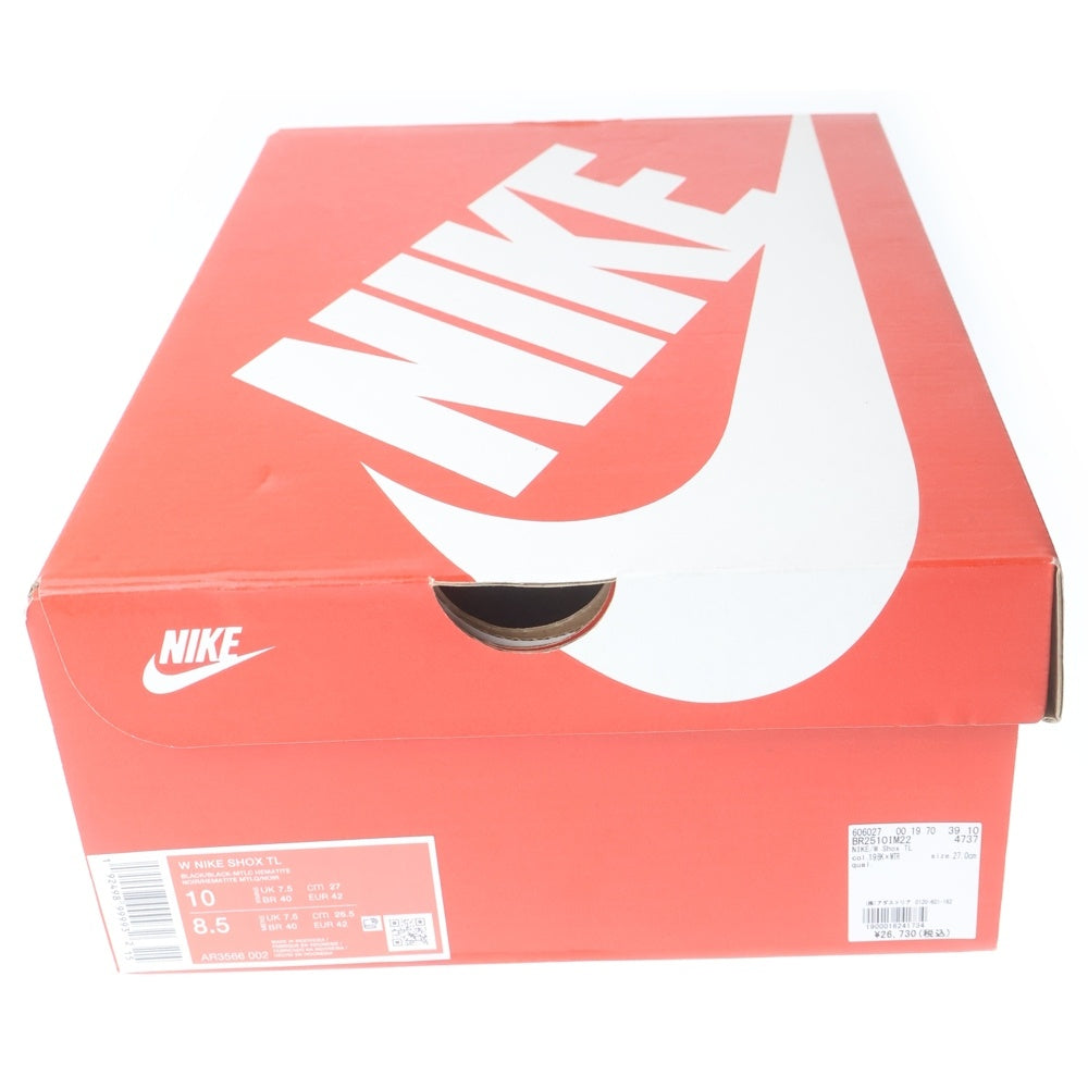 NIKE(ナイキ) WMNS SHOX TL ウィメンズ ショックス TL ローカットスニーカー シューズ ブラック AR3566-002 レディース