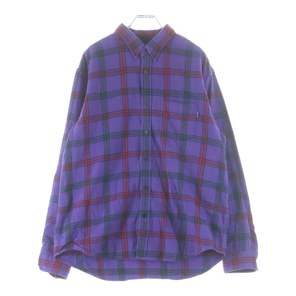 SUPREME(シュプリーム) 19AW Tartan Flannel Shirt タータンチェック ネルシャツ パープル/レッド