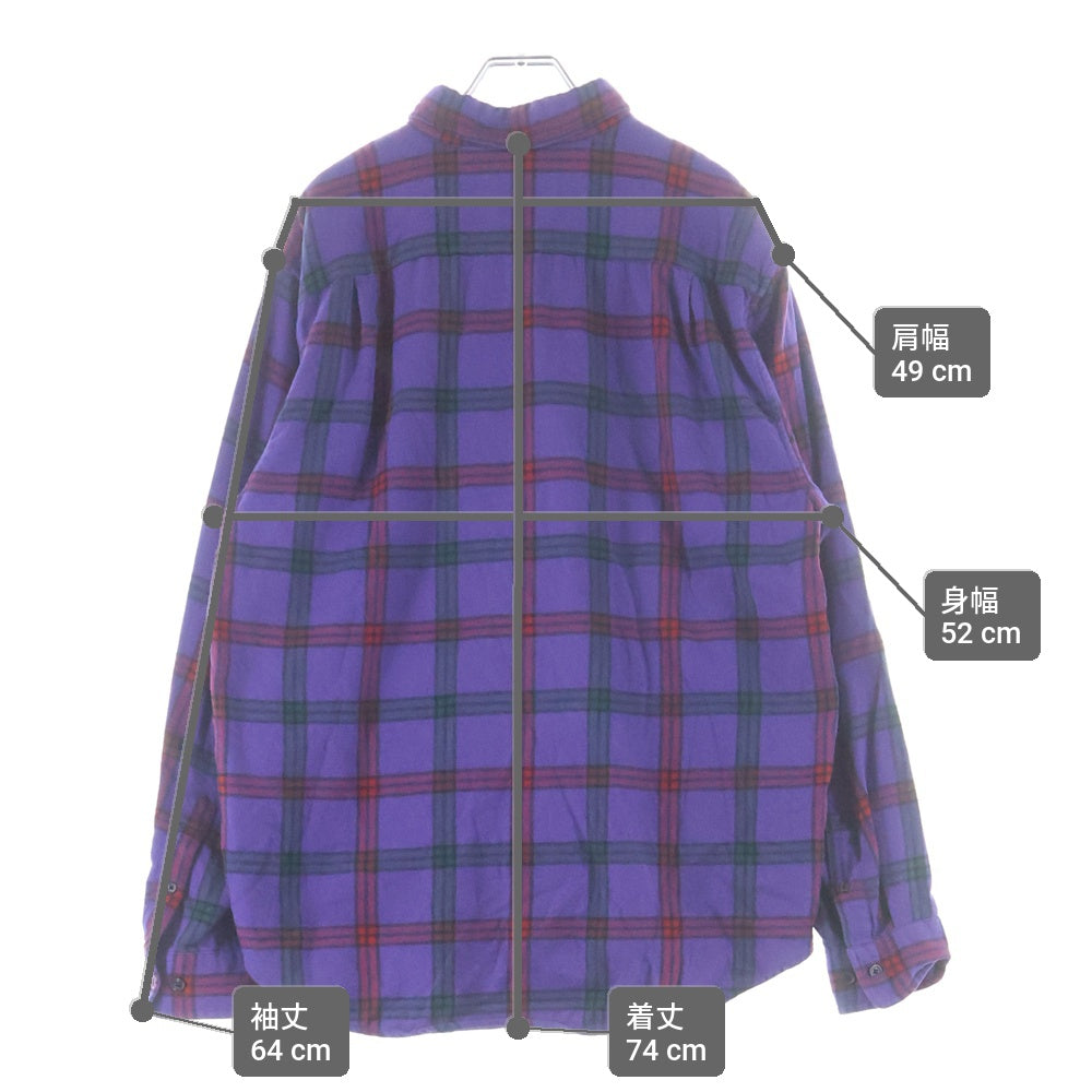 SUPREME(シュプリーム) 19AW Tartan Flannel Shirt タータンチェック ネルシャツ パープル/レッド