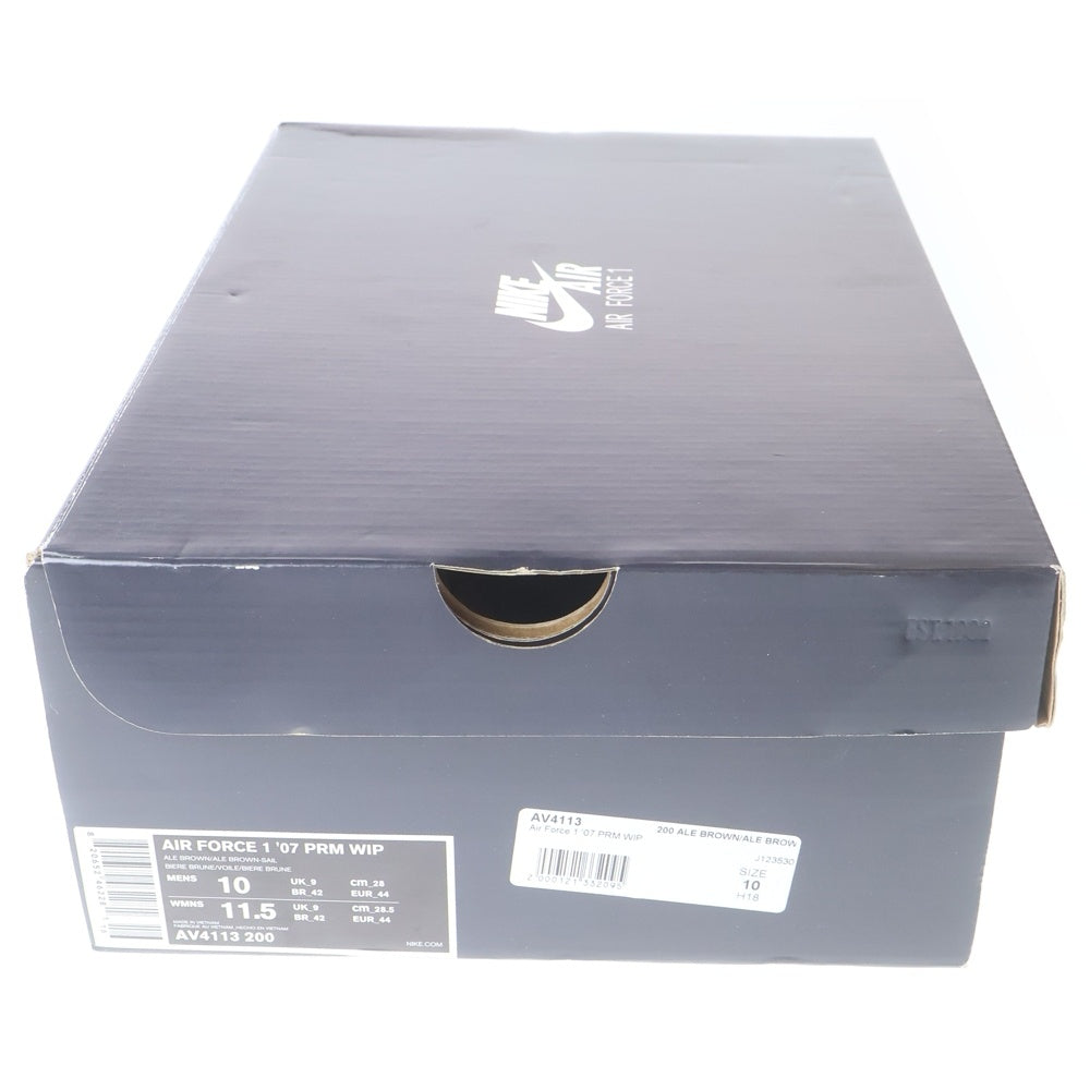 NIKE(ナイキ) ×CARHARTT WIP AIR FORCE 1 LOW ALE BROWN カーハートWIP アフォース1 エールブラウン ローカットスニーカー ブラウン US10/28cm AV4113-200