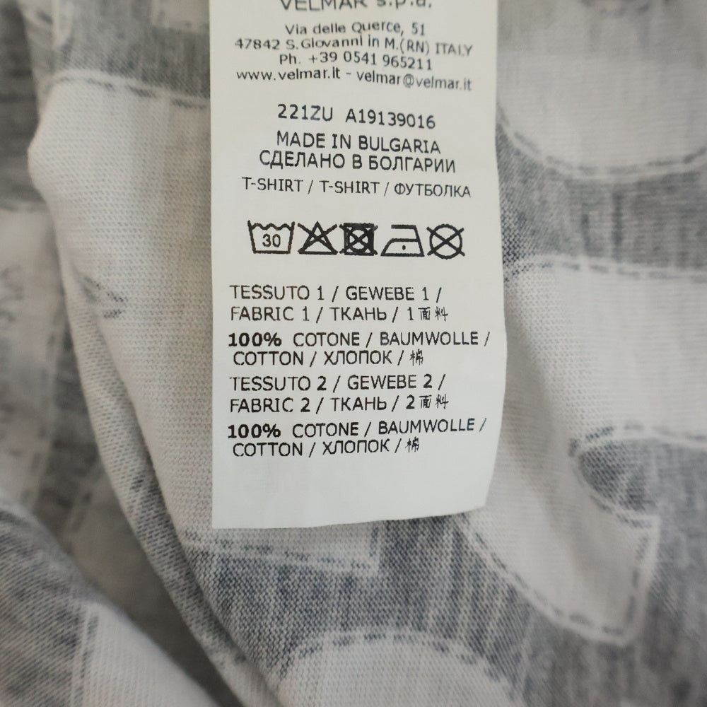 MOSCHINO(モスキーノ) 総柄ロゴデザイン 半袖Tシャツ カットソー ブラック/ホワイト