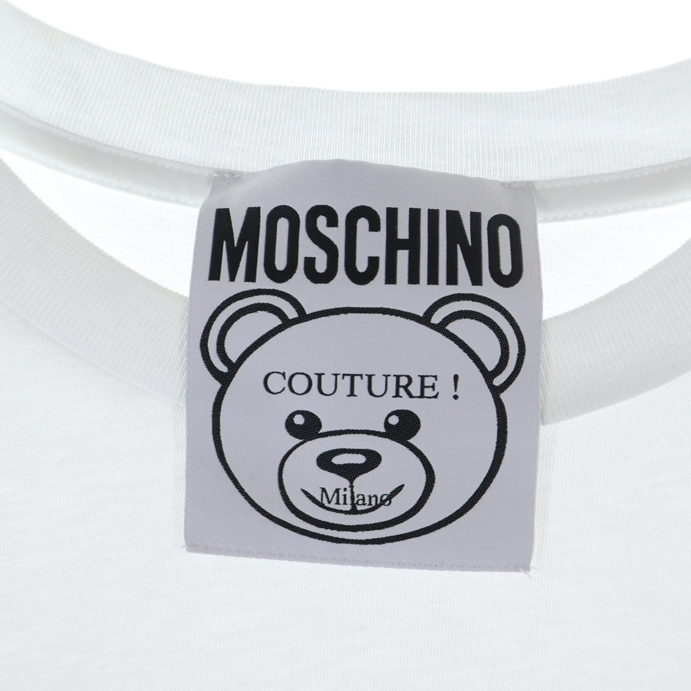 MOSCHINO(モスキーノ) フロントグラフィック半袖Tシャツ カットソー ホワイト