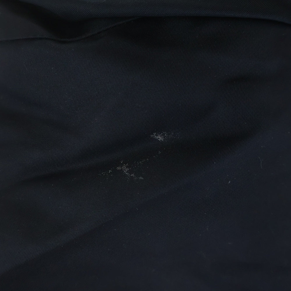 NO BRAND(ノーブランド) MA-1 ZIPUP NYLON JACKET ジップアップナイロンジャケット ブラック