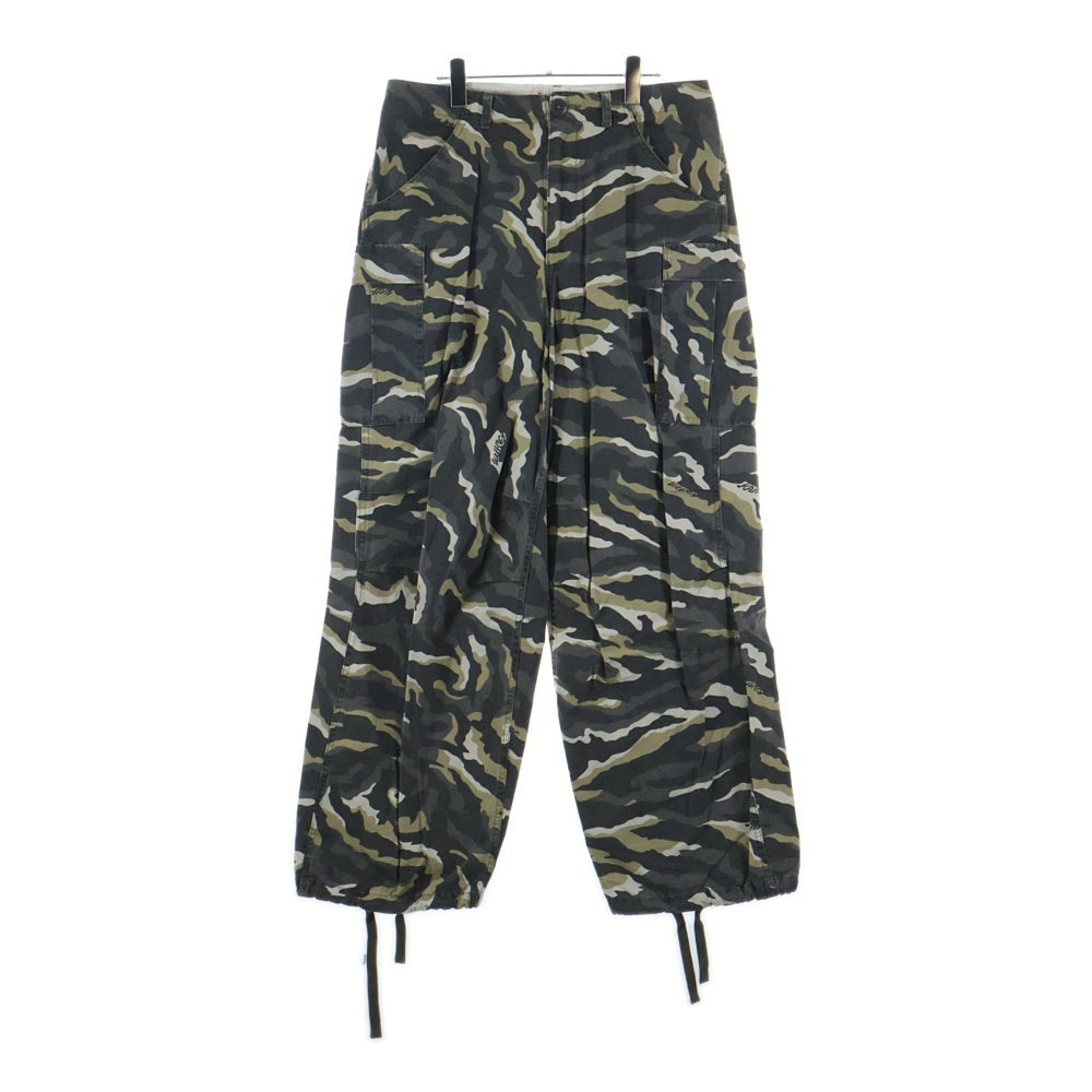 KAMIYA(カミヤ) 25SS Camouflage Wash Cargo Pants カモフラージュ ウォッシュ カーゴパンツ カーキ G14PT016