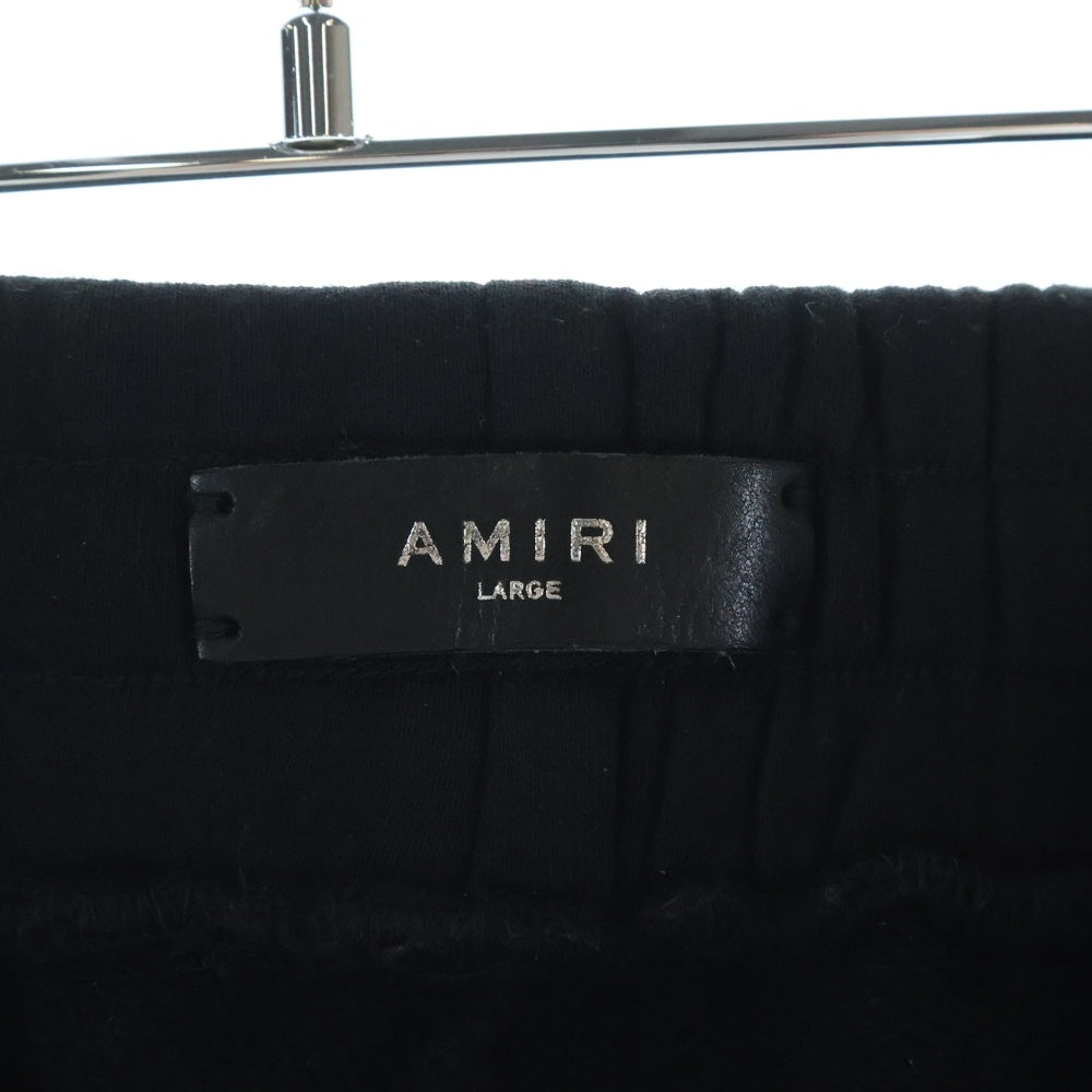 AMIRI(アミリ) BONES SWEAT PANTS ボーン スウェットパンツ ブラック/オレンジ