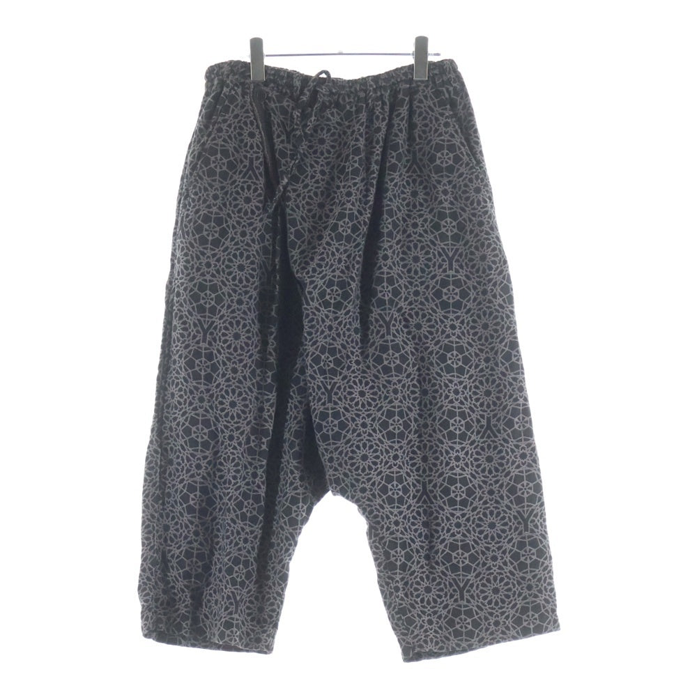 Yohji Yamamoto POUR HOMME(ヨウジヤマモト プールオム) 15SS Jacquard ジャガード サルエルパンツ ブラック HU-P19-012
