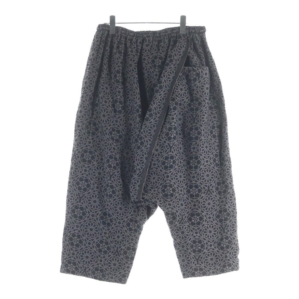 Yohji Yamamoto POUR HOMME(ヨウジヤマモト プールオム) 15SS Jacquard ジャガード サルエルパンツ ブラック HU-P19-012