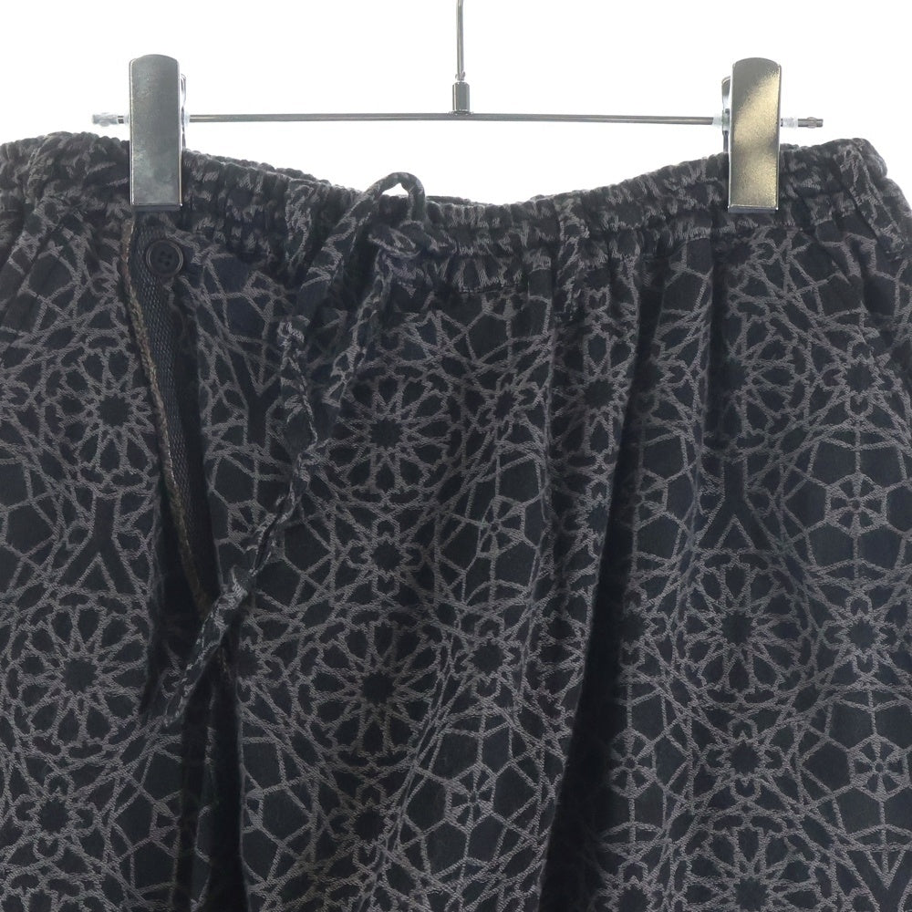 Yohji Yamamoto POUR HOMME(ヨウジヤマモト プールオム) 15SS Jacquard ジャガード サルエルパンツ ブラック HU-P19-012