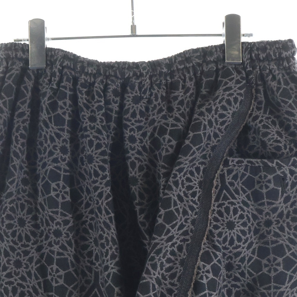Yohji Yamamoto POUR HOMME(ヨウジヤマモト プールオム) 15SS Jacquard ジャガード サルエルパンツ ブラック HU-P19-012