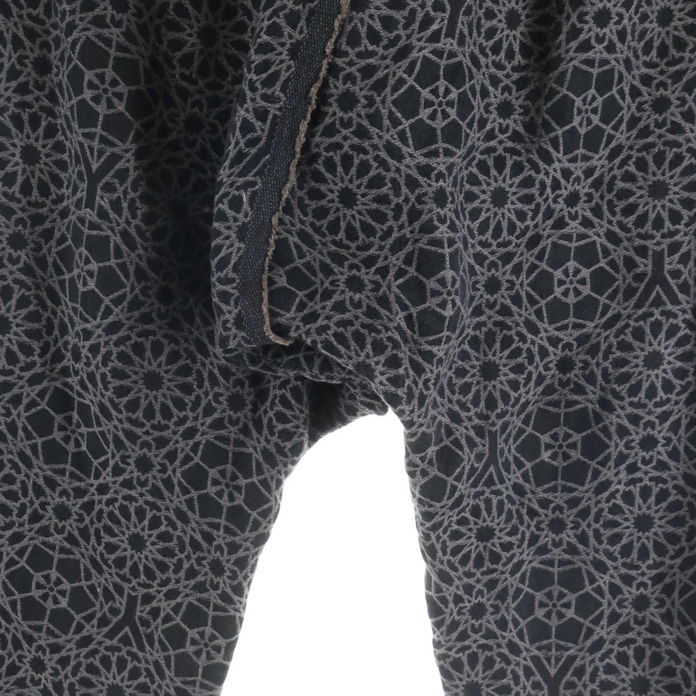 Yohji Yamamoto POUR HOMME(ヨウジヤマモト プールオム) 15SS Jacquard ジャガード サルエルパンツ ブラック HU-P19-012