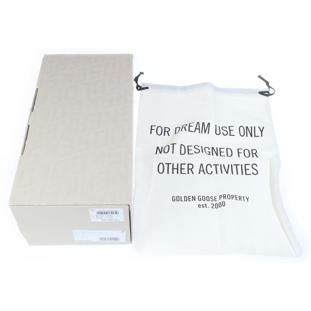 GOLDEN GOOSE DELUXE BRAND(ゴールデングースデラックスブランド) Super-Star CLASSIC WAITH LIST スーパースター ロートップスニーカー ダメージ加工 ローカットシューズ ブラック/ホワイト GMF00101.F003984