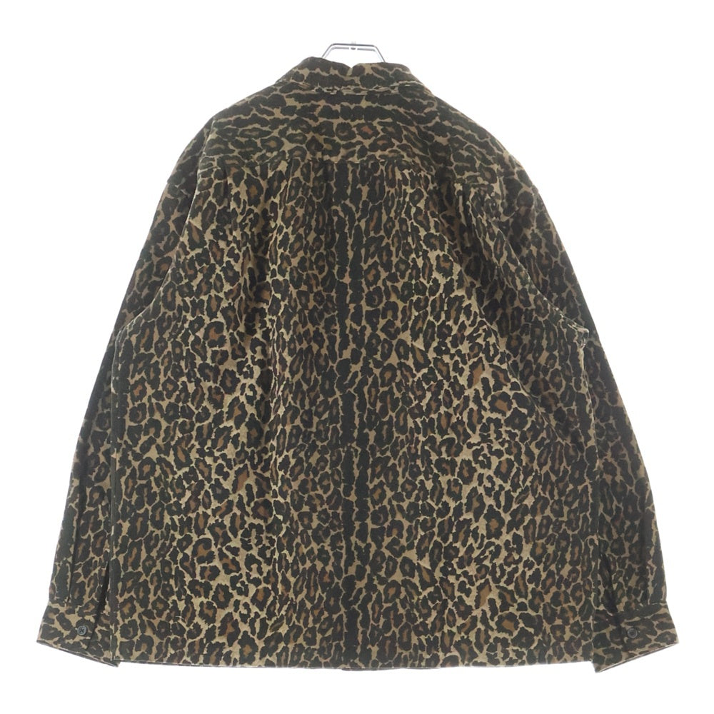 SUPREME(シュプリーム) 25AW Flannel Pajama Shirt Leopard レオパード フランネル パジャマシャツ ブラウン