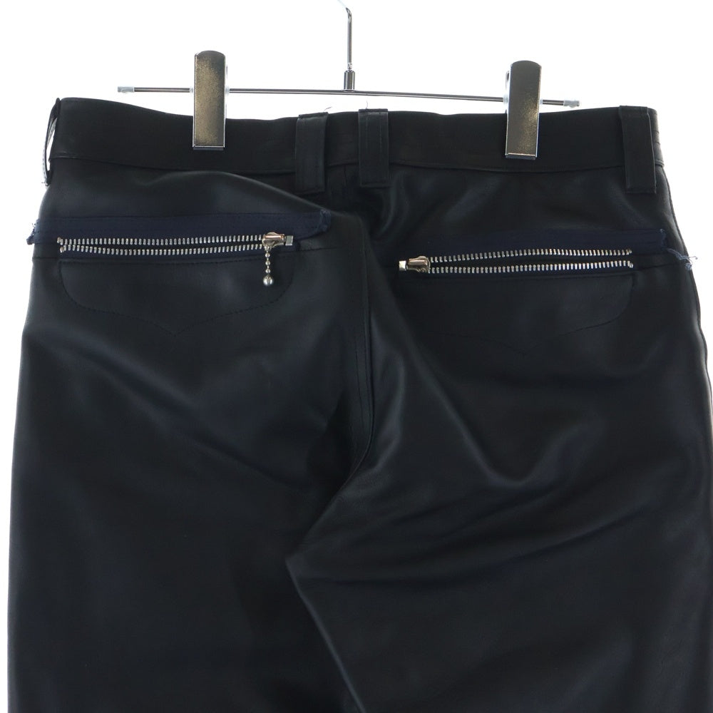 AZUMA(アズマ) 25AW WESTERN BIKER PANTS レザーバイカーパンツ レザーパンツ ブラック 25AH-PT-01