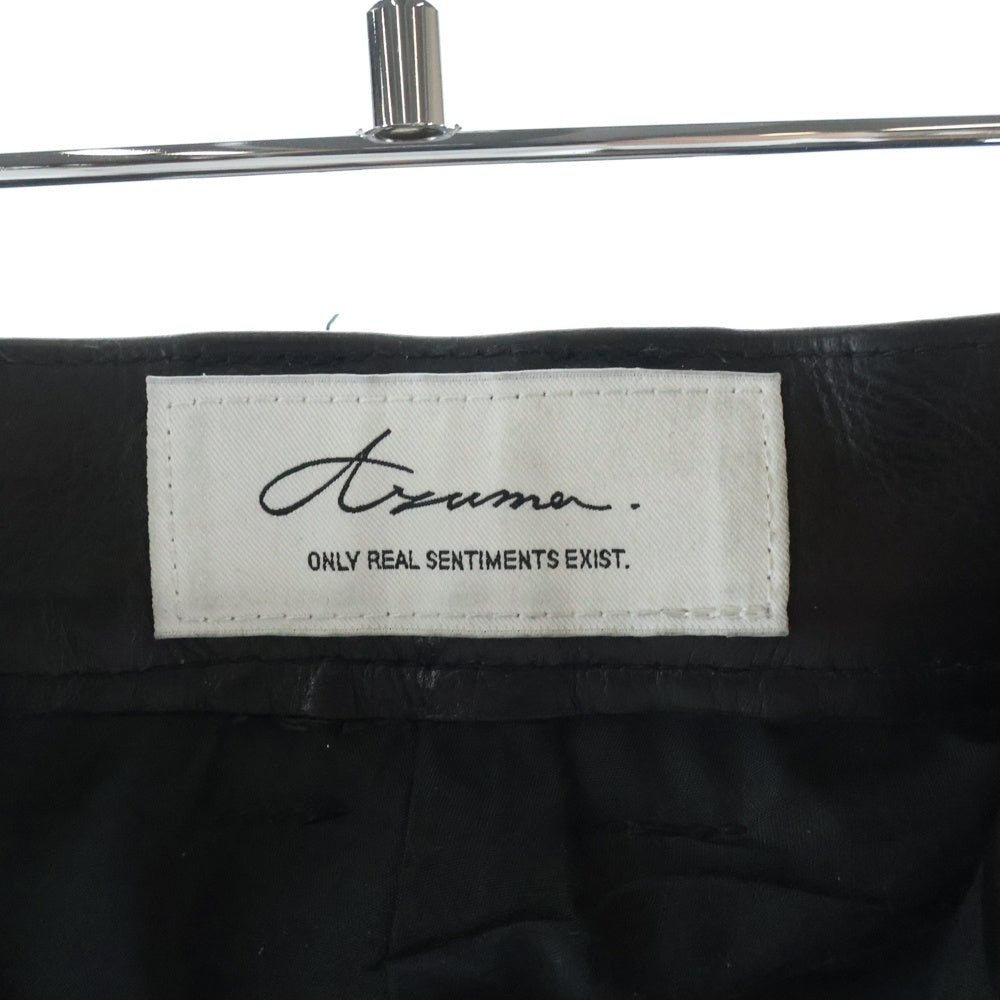 AZUMA(アズマ) 25AW WESTERN BIKER PANTS レザーバイカーパンツ レザーパンツ ブラック 25AH-PT-01