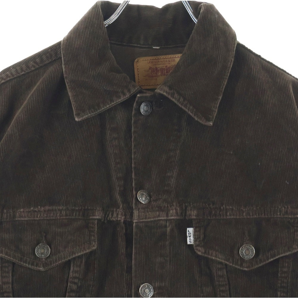 Levi's(リーバイス) 80s 70505 コーデュロイジャケット Gジャン ダークブラウン