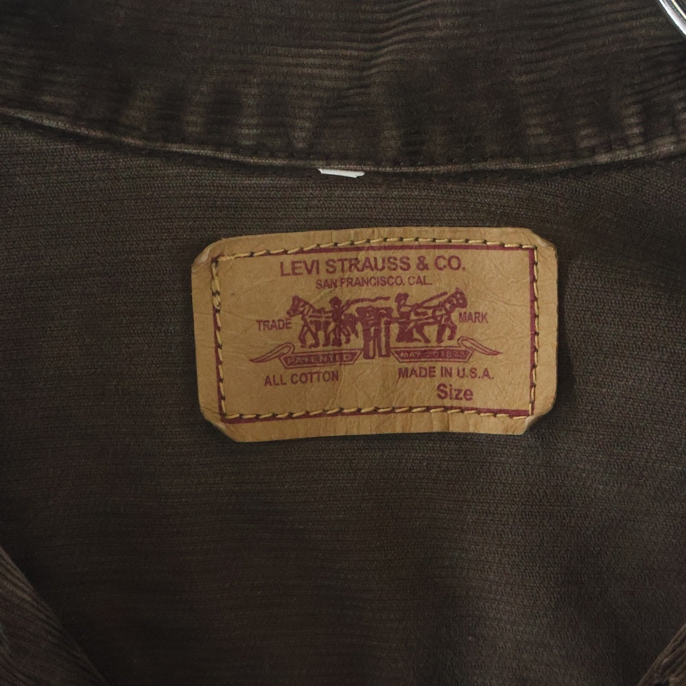 Levi's(リーバイス) 80s 70505 コーデュロイジャケット Gジャン ダークブラウン