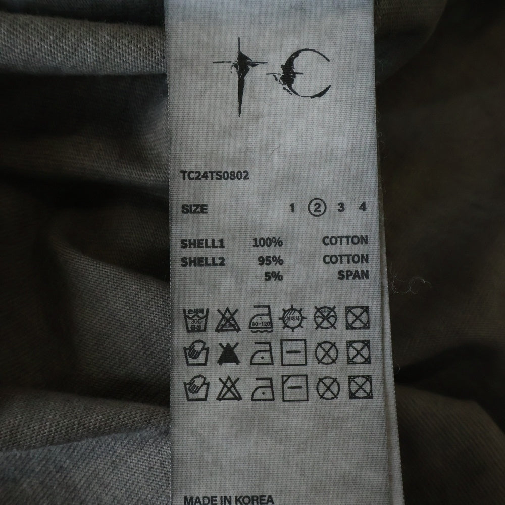 THUG CLUB(サグクラブ) 25AW TC BASIC LONG-SLEEVE ベーシック 長袖Tシャツ グレー TC24TS0802