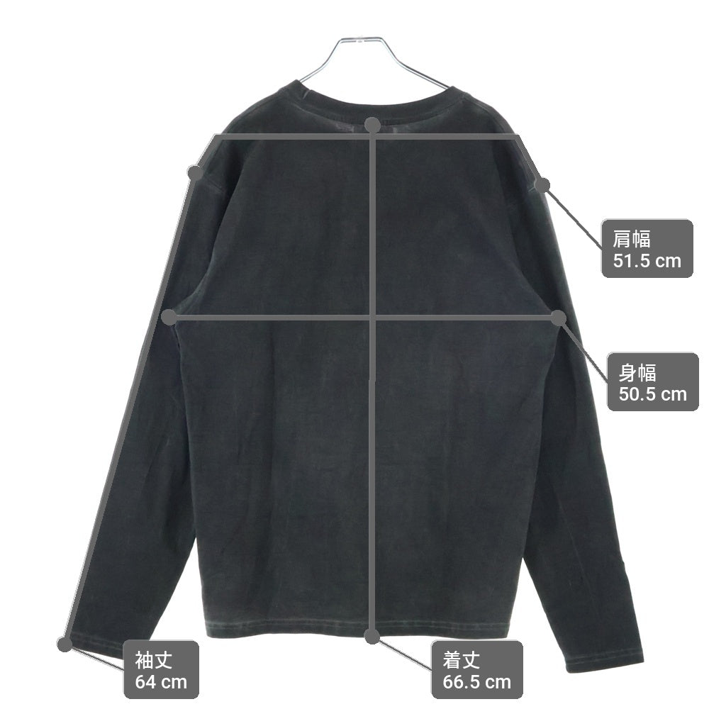 THUG CLUB(サグクラブ) 25AW TC BASIC LONG-SLEEVE ベーシック 長袖Tシャツ グレー TC24TS0802