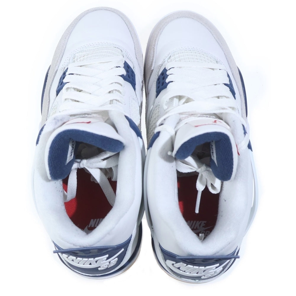 NIKE(ナイキ) AIR JORDAN 4 RETRO SP SUMMIT WHITE エアジョーダン レトロ サミットホワイト ミッドカットスニーカー ホワイト/ブルー UK7.5/25.5cm DR5415-100