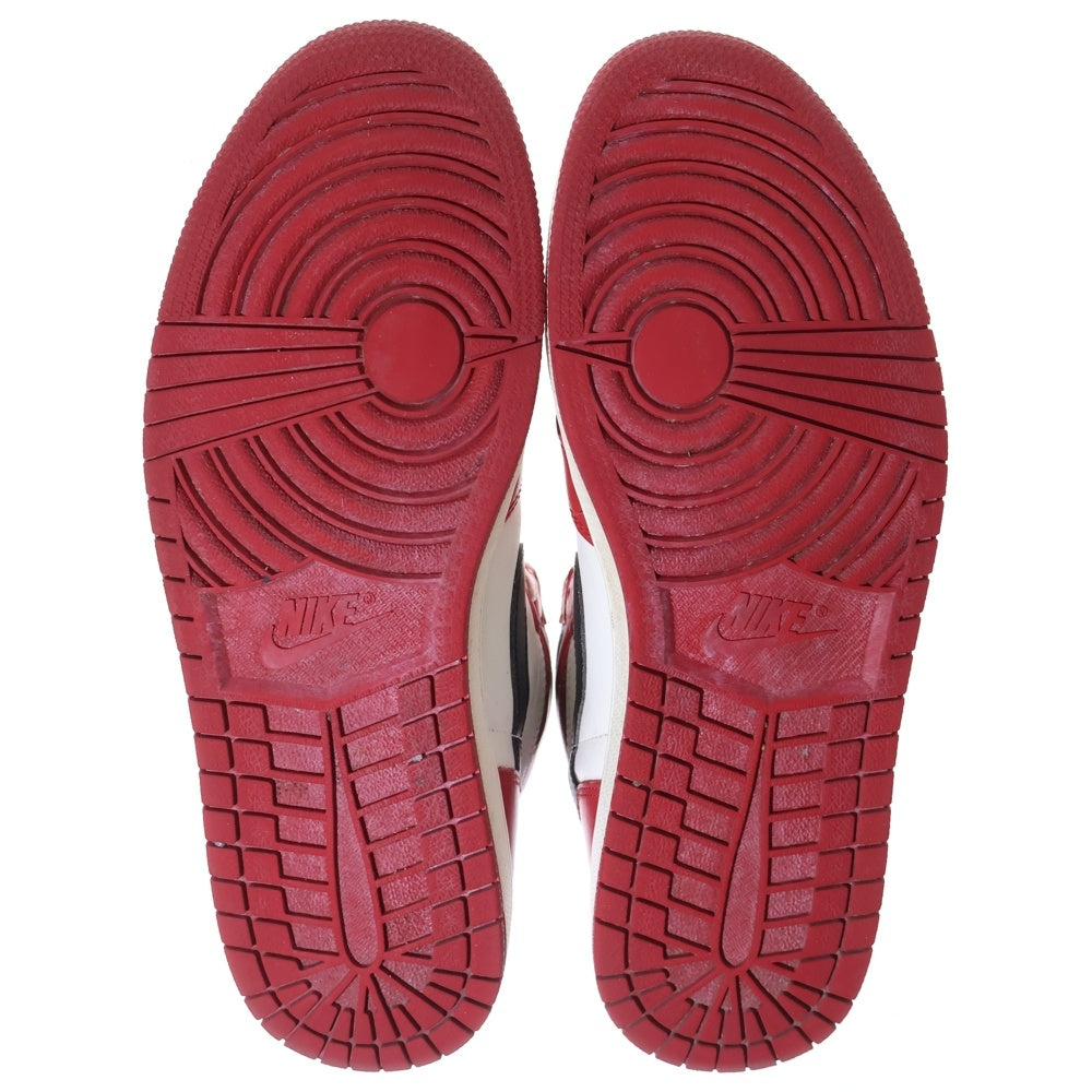 NIKE(ナイキ) AIR JORDAN 1 HIGH OG エアジョーダン1 ハイ OG ロスト&ファウンド シカゴ ハイカットスニーカー シューズ ホワイト/レッド US12/30cm DZ5485-612