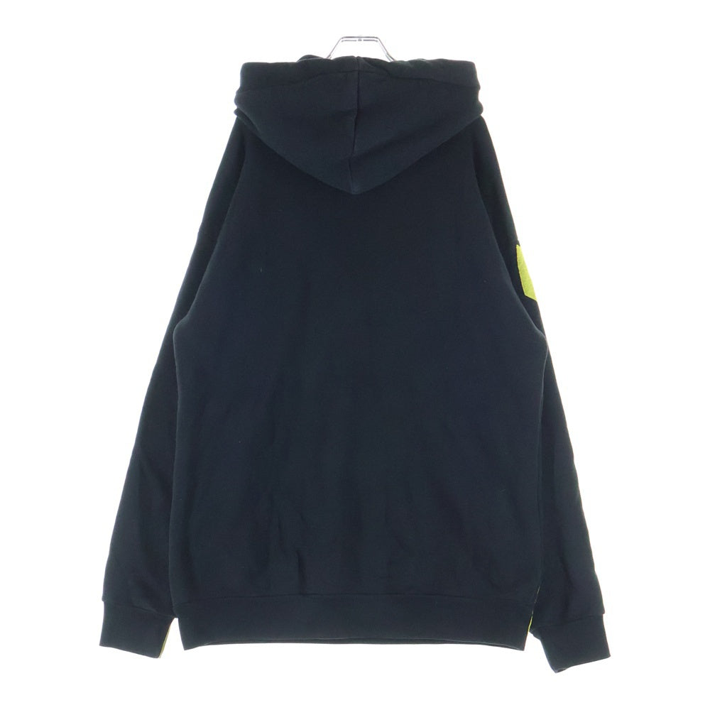 Maison Margiela(メゾンマルジェラ) 18AW ビタミンプリント 総柄 プルオーバーパーカー ブラック/イエロー S51GU0027