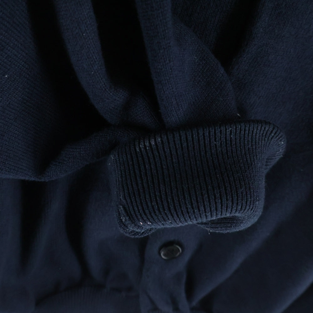 A.PRESSE(アプレッセ) 24SS Cotton Knit Polo Collar Cardiga アプレッセ コットンニットポロカラーカーディガン ネイビー 24SAP-03-08K