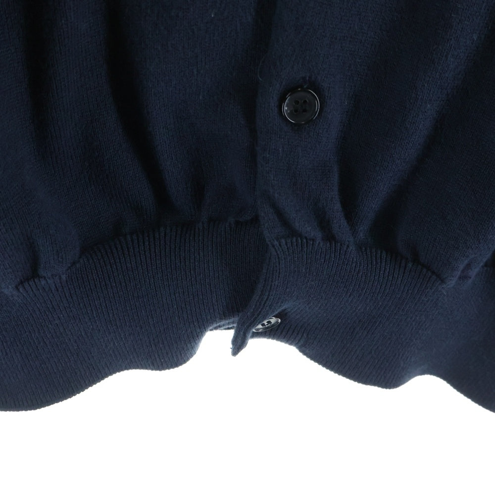 A.PRESSE(アプレッセ) 24SS Cotton Knit Polo Collar Cardiga アプレッセ コットンニットポロカラーカーディガン ネイビー 24SAP-03-08K