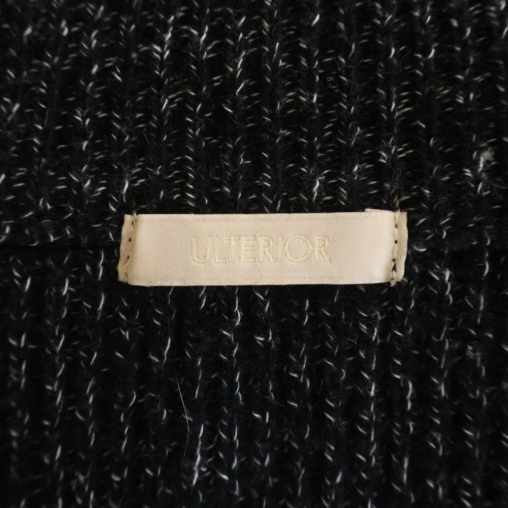 ULTERIOR(アルテリア) 25AW W/C MEALANGE RIB DRIVERS KNIT ドライバーズニット セーター グレー UKW28‐KC221