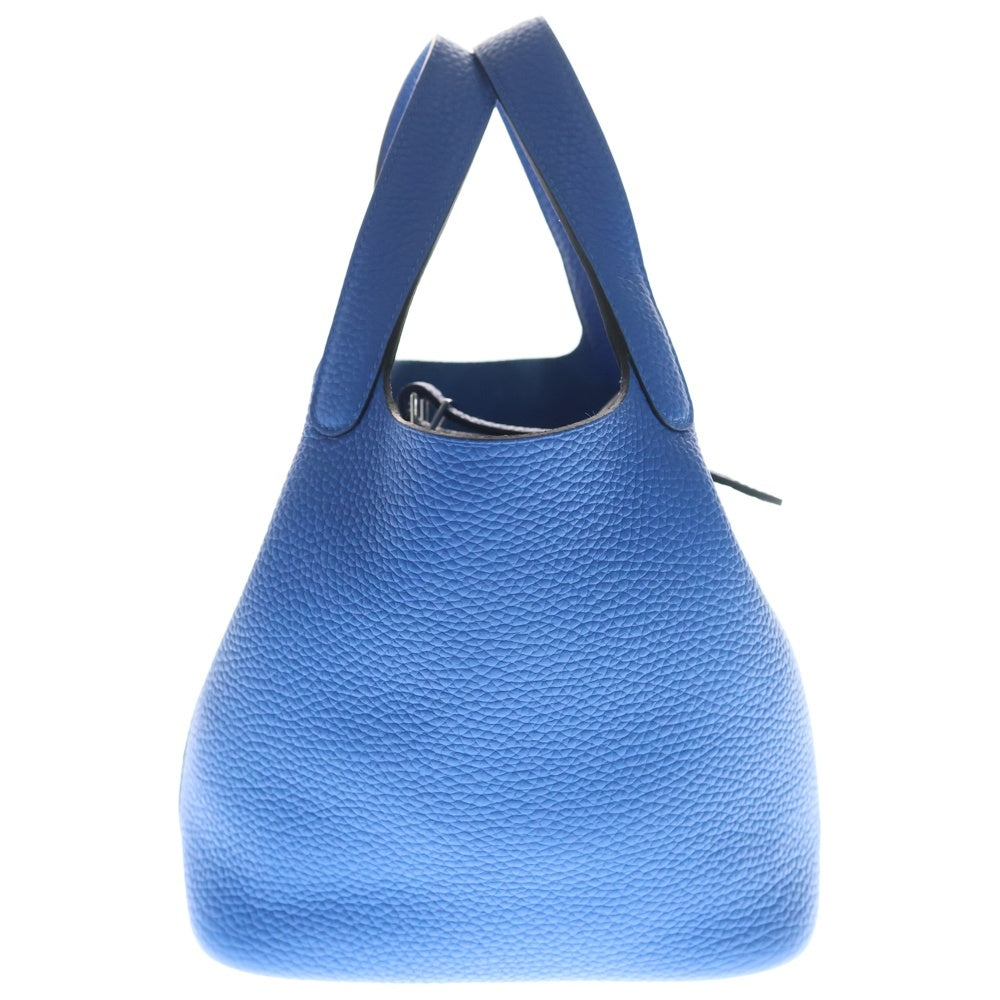 HERMES(エルメス) ピコタンロックPM K刻印 トリヨン フリーダ ハンドバッグ ブルー レディース
