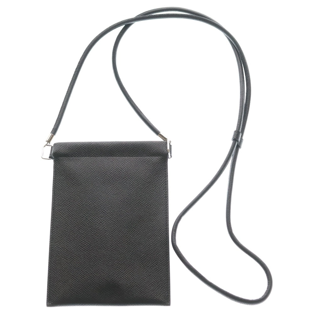 Maison Margiela(メゾンマルジェラ) フォンケース ショルダーバッグ レザー ブラック