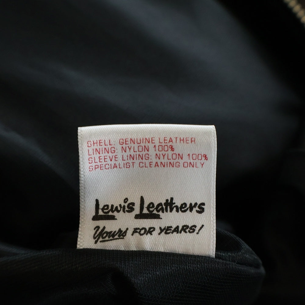 Lewis Leathers(ルイスレザー) DOMINATOR 551T COW HIDE ドミネーター タイトフィット カウハイド シングルライダースジャケット ブラック