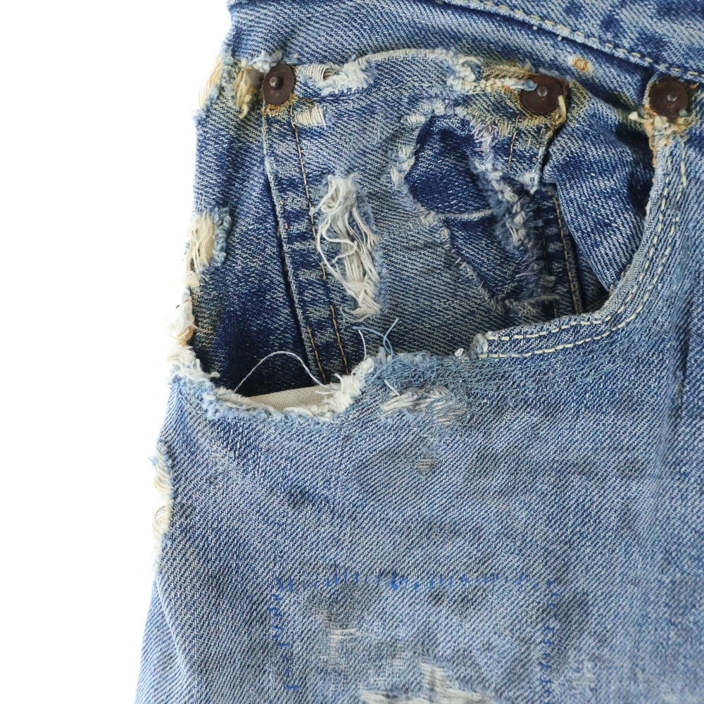 Levi's(リーバイス) 40-50S VINTAGE 501XX 47モデル ビッグE 片面タブ 均等V ボタン裏無し ボタンフライ デニムパンツ インディゴ