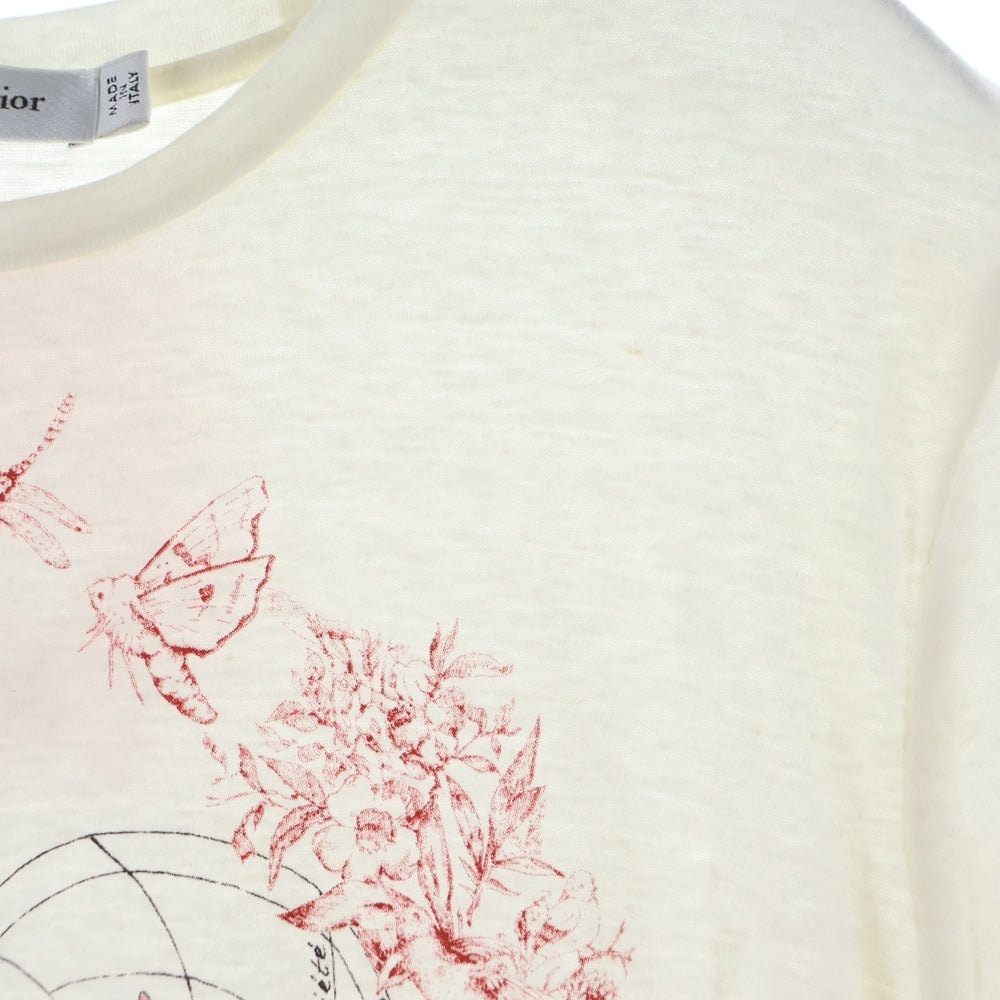 Christian Dior(クリスチャンディオール) D-ROYAUME D'AMOUR プリントTシャツ カットソー ホワイト レディース