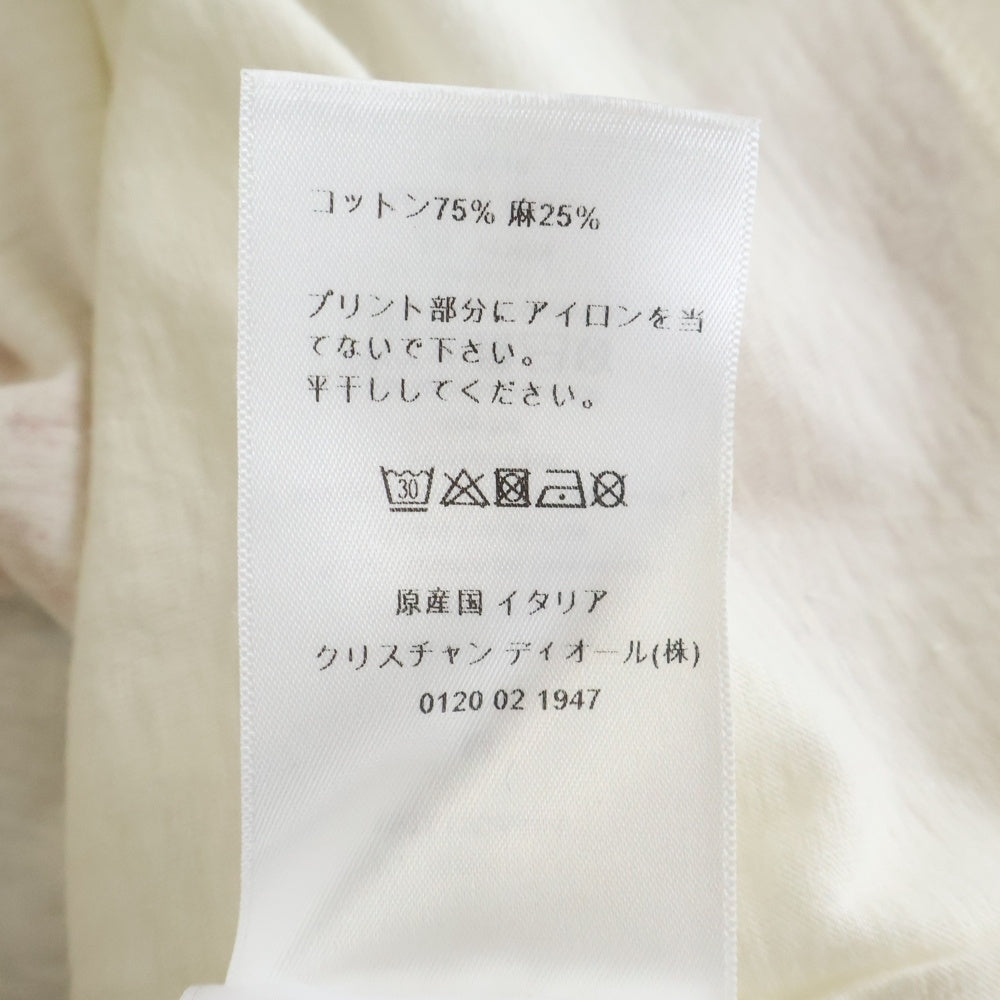 Christian Dior(クリスチャンディオール) D-ROYAUME D'AMOUR プリントTシャツ カットソー ホワイト レディース