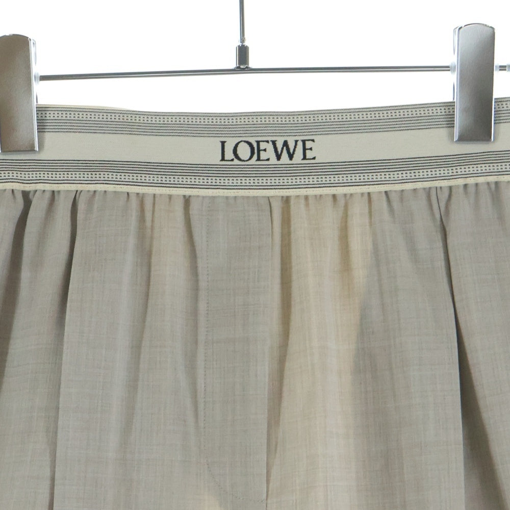LOEWE(ロエベ) エラスティックウエストバンドトラウザーズ イージーパンツ ベージュ S359Y04XE5 レディース