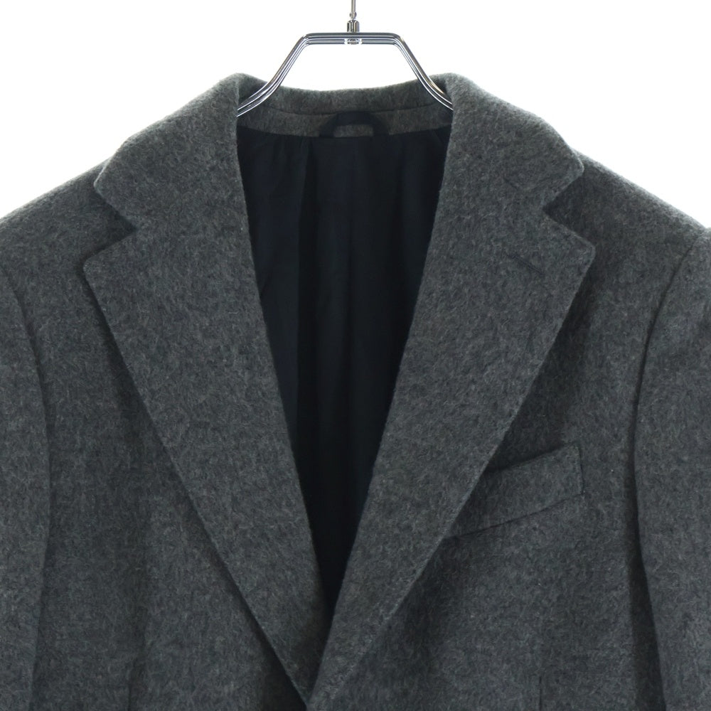 RAF SIMONS(ラフシモンズ) ウールモヘアチェスターコート グレー 152-618