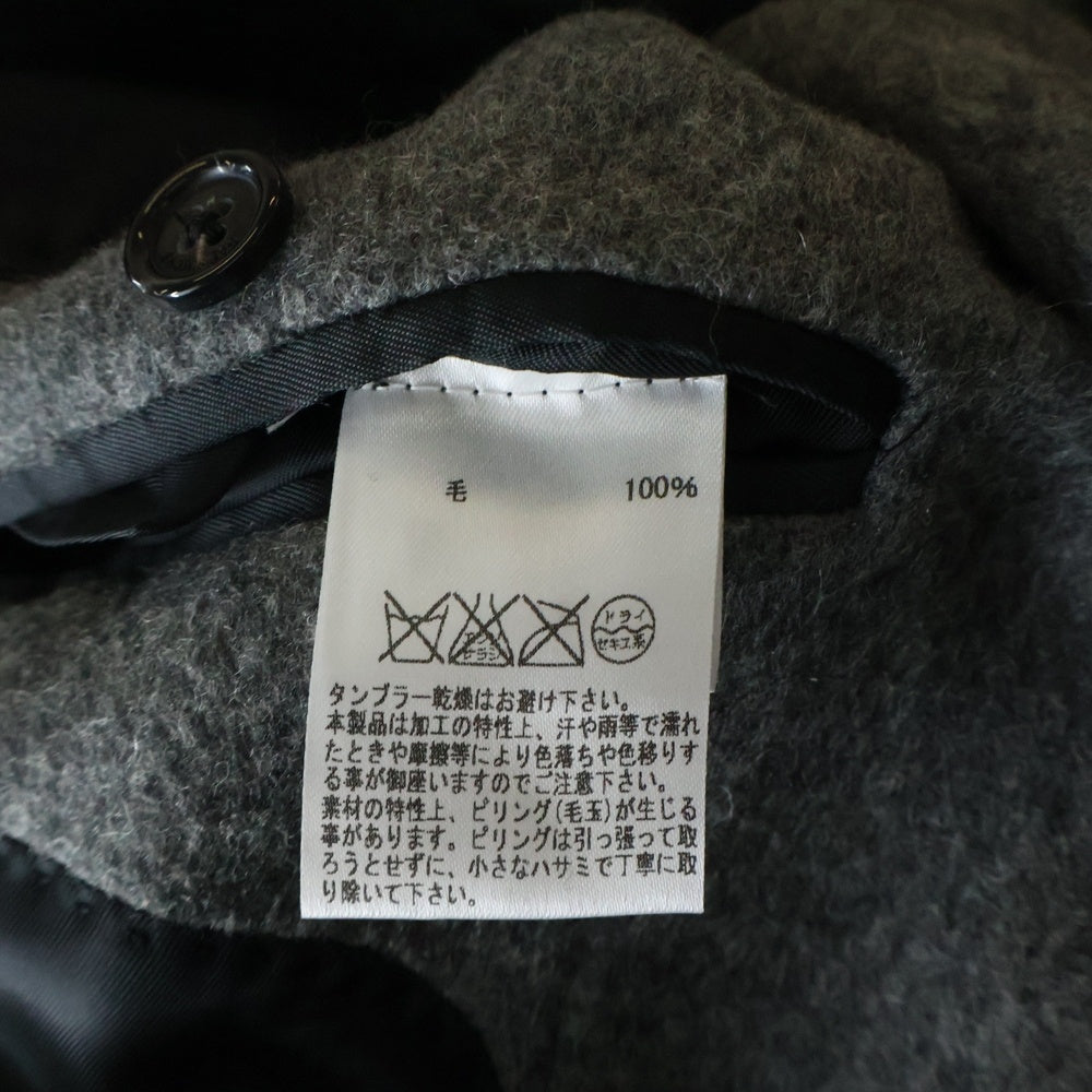 RAF SIMONS(ラフシモンズ) ウールモヘアチェスターコート グレー 152-618